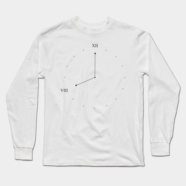 Eight o'clock T-shirt Long Sleeve T-Shirt by ArtPace